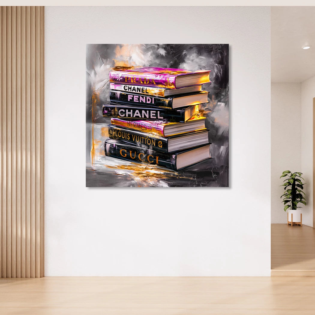 Fashion Bücher Acrylglasbild
