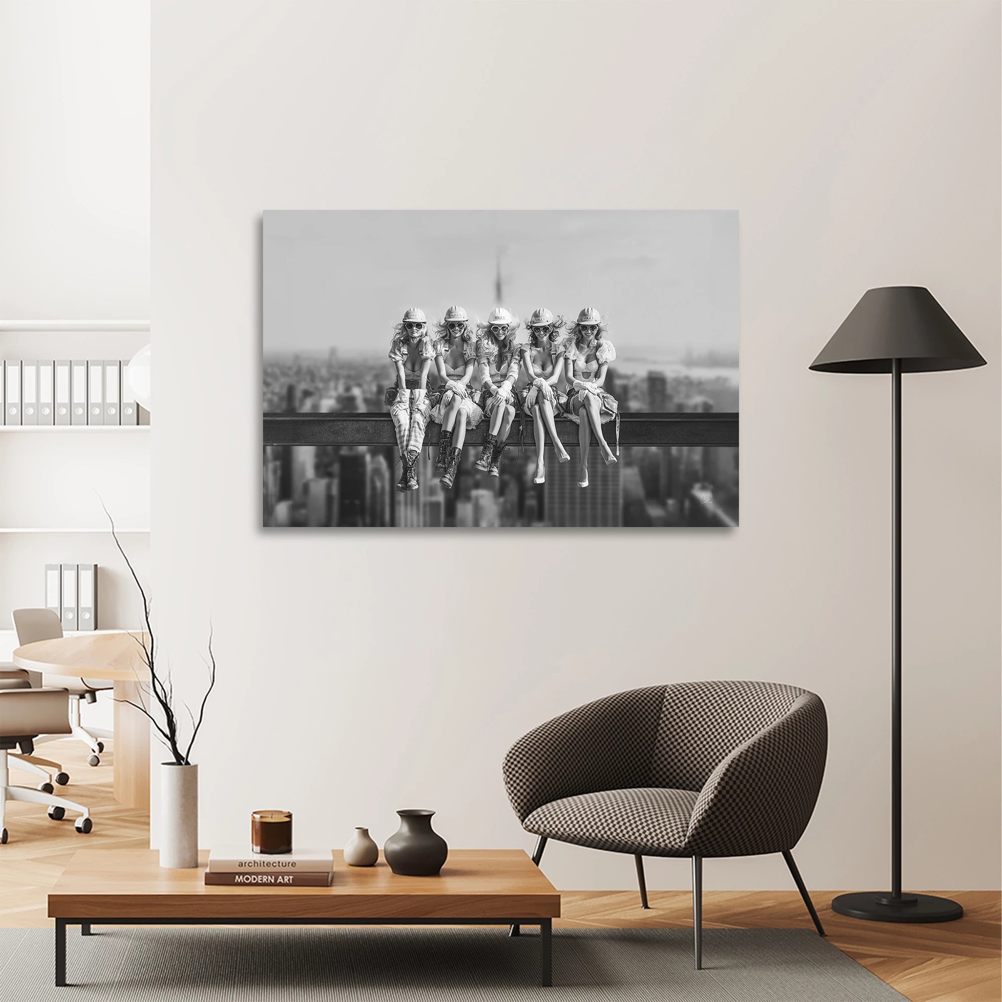 Skyline Girls Leinwand Bild