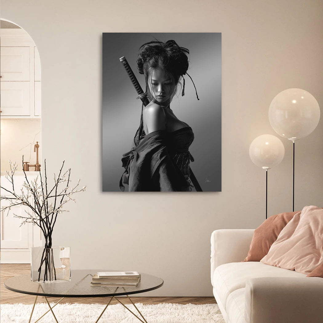 Samurai Diva Alu Dibond Wandbild