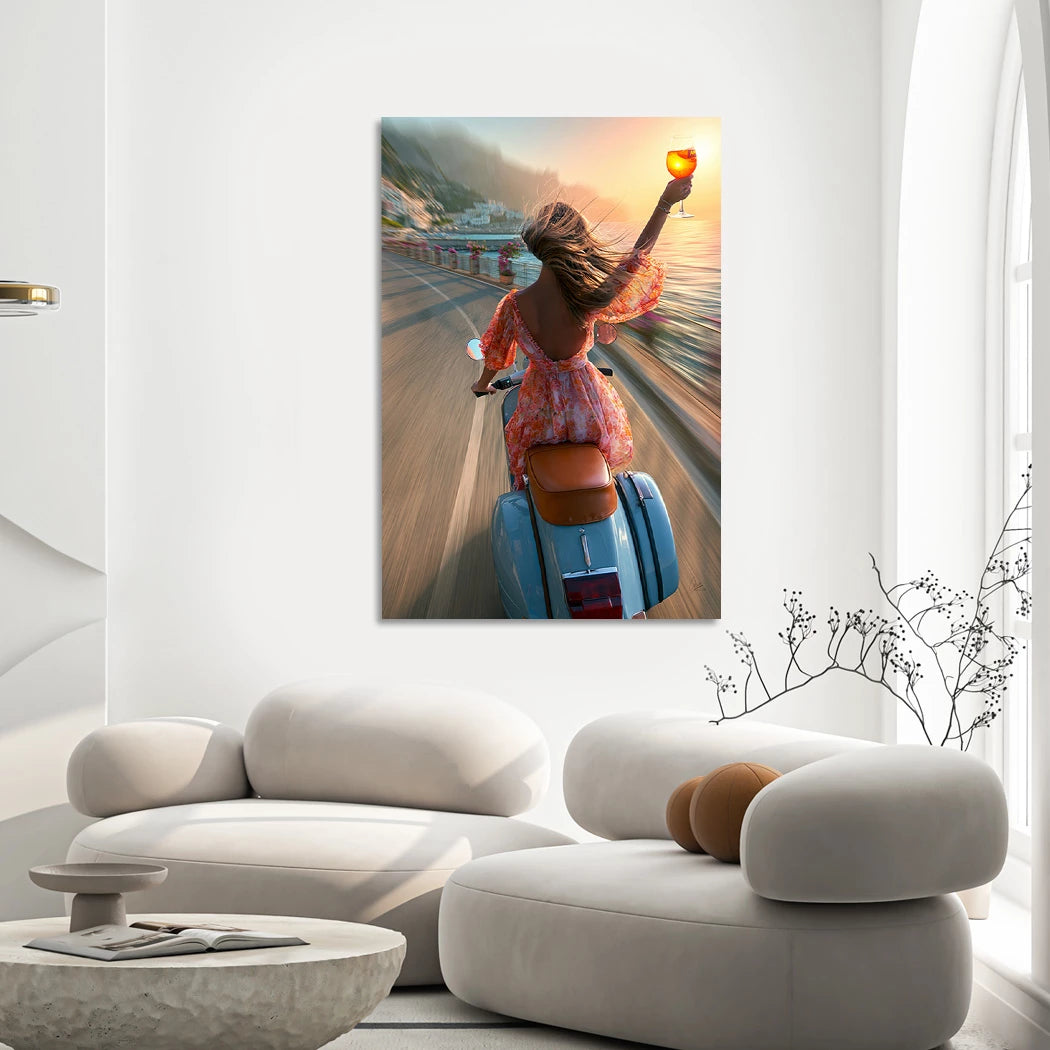 Vespa Summerglam Alu Dibond Wandbild