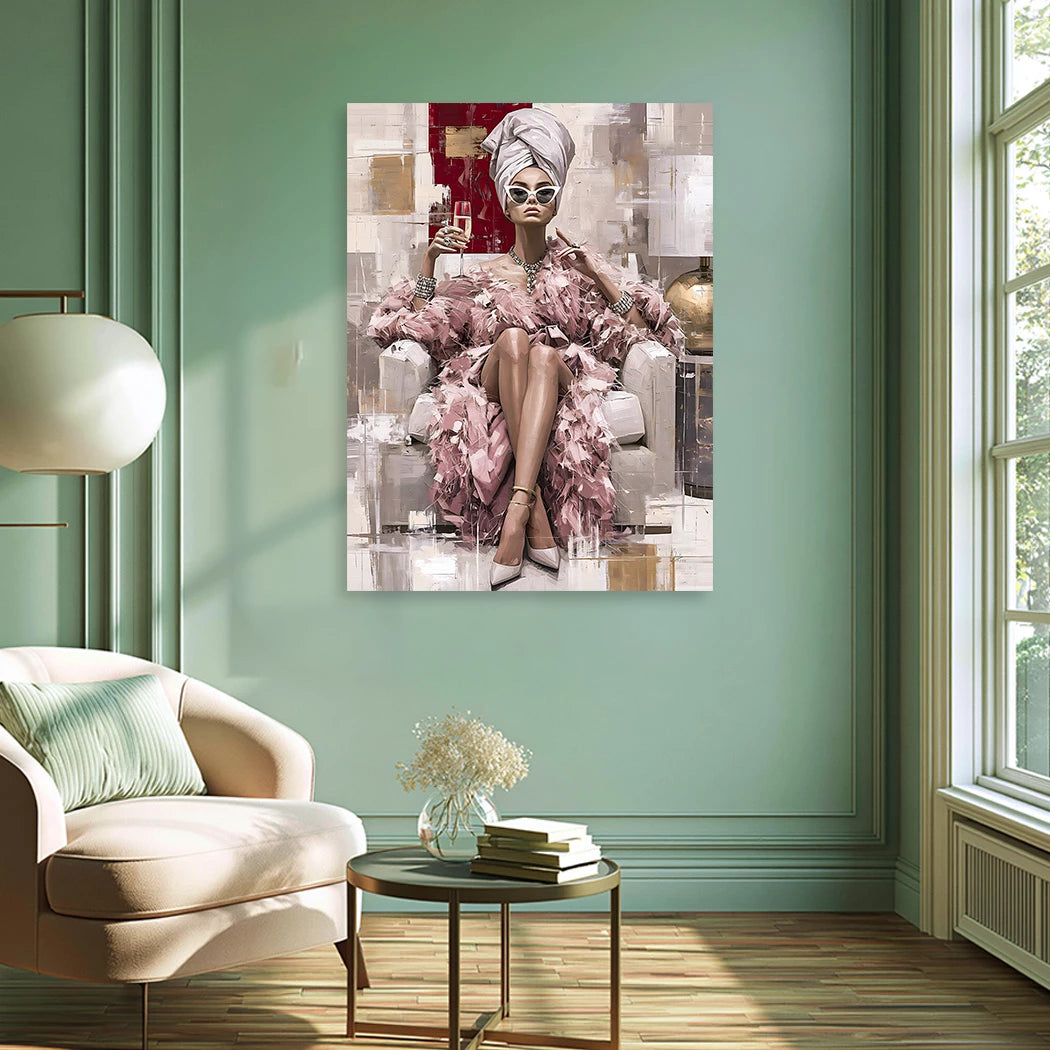 Champagner Moment Alu Dibond Wandbild