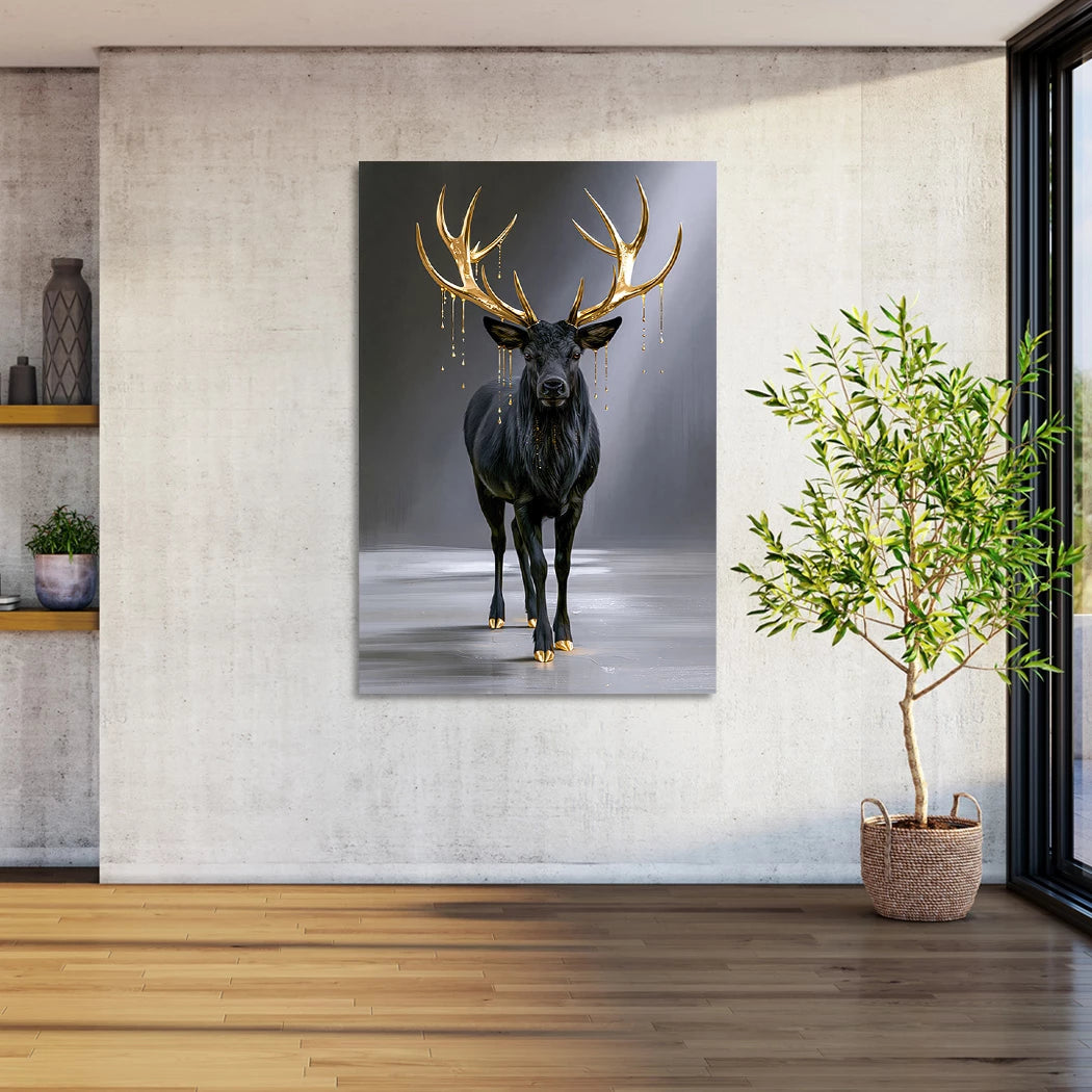 Hirsch Royal Alu Dibond Wandbild