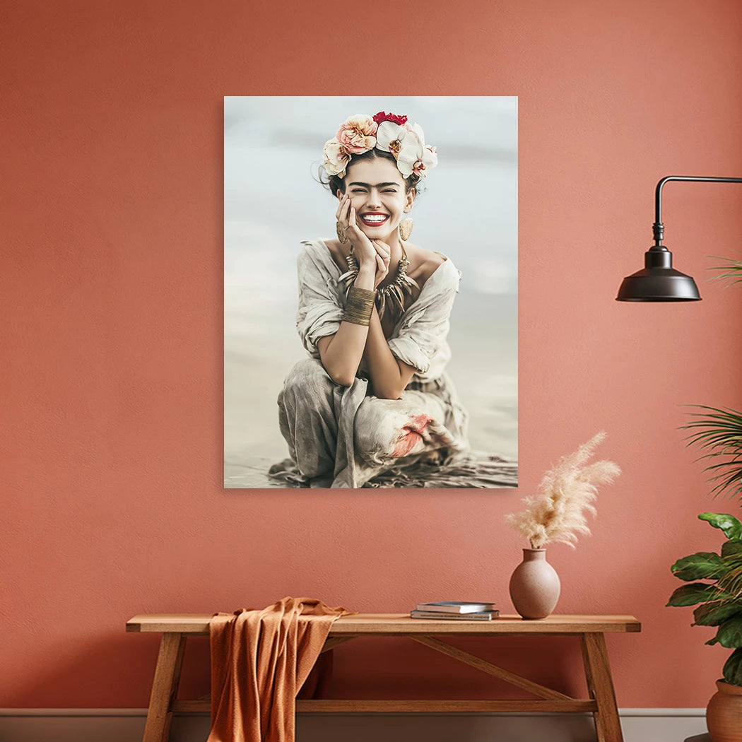 Frida Kahlo Summer Alu Dibond Wandbild