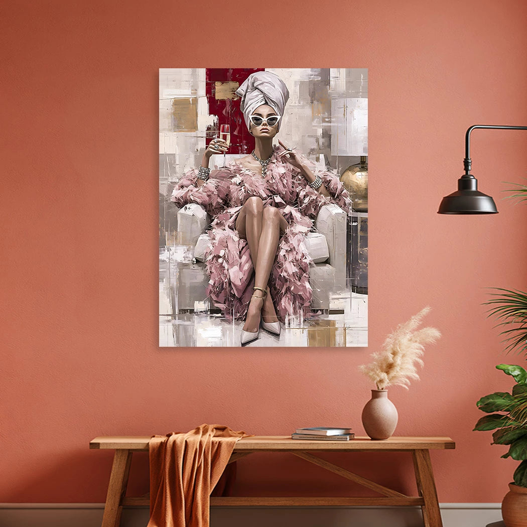 Champagner Moment Alu Dibond Wandbild