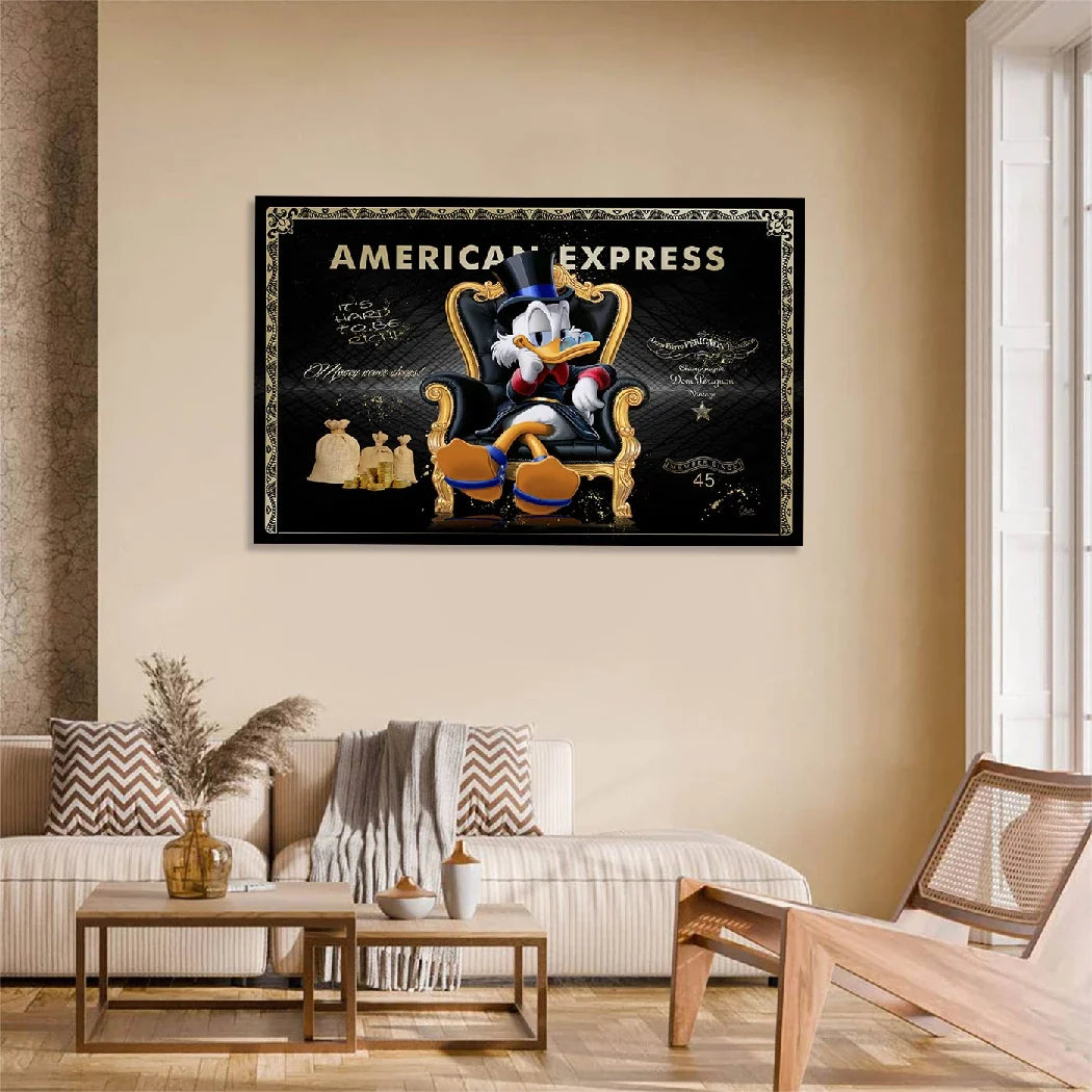 Dagobert Duck Empire AluDibond Wandbild
