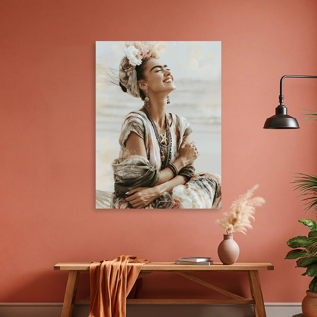 Frida Meeresglück Alu Dibond Wandbild