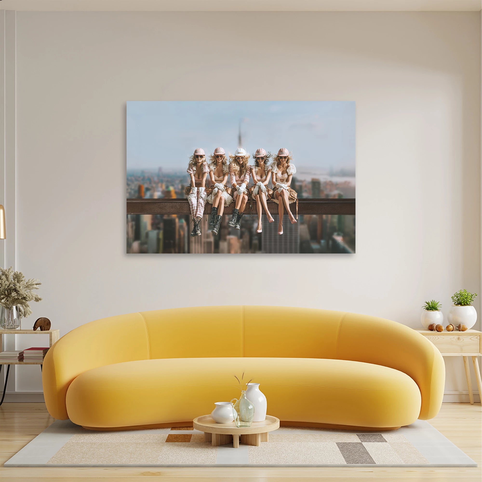 Skyline Queens AluDibond Wandbild