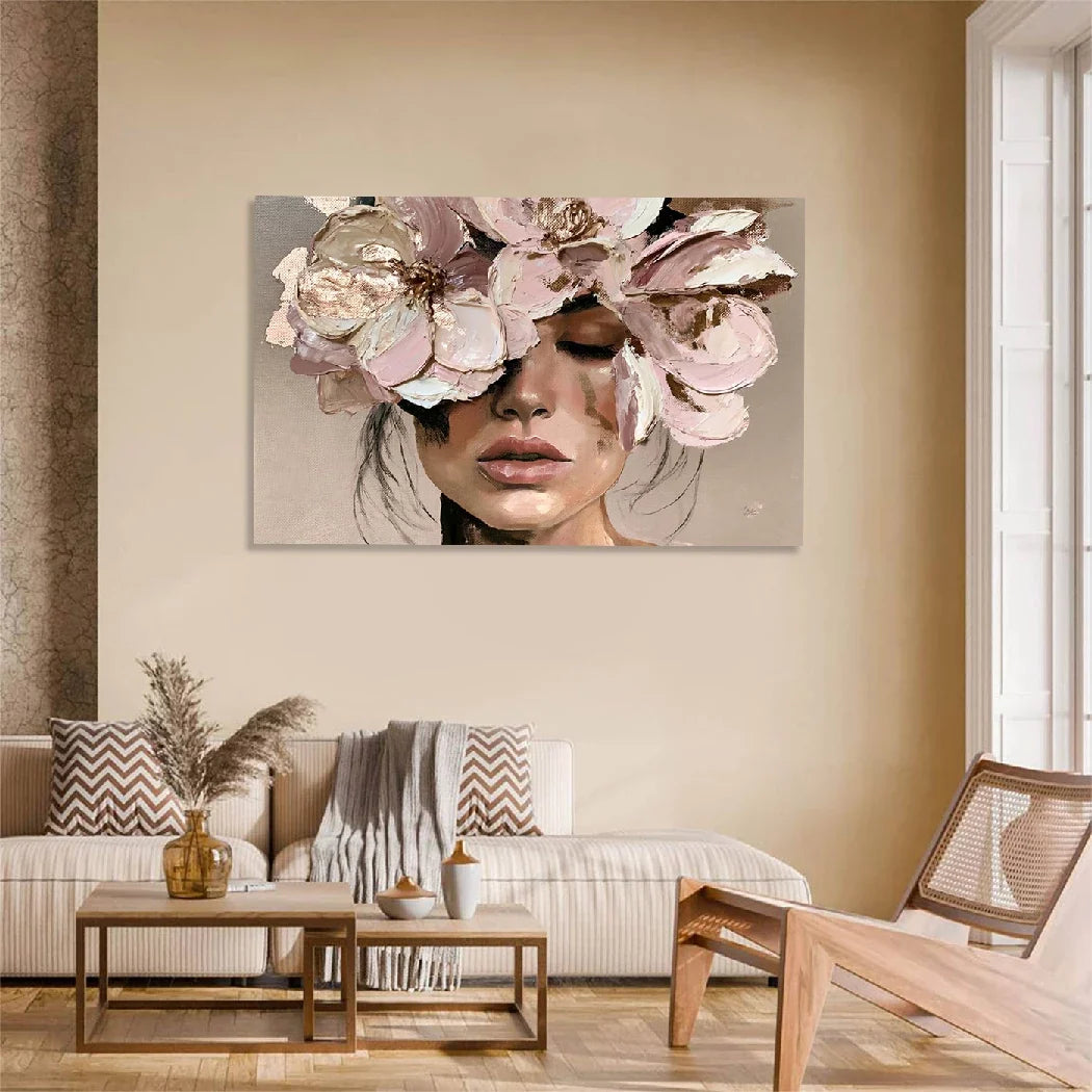 Blütenzauber Rosé AluDibond Wandbild