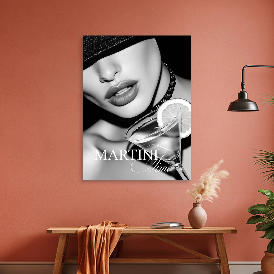 Martini Midnight Alu Dibond Wandbild