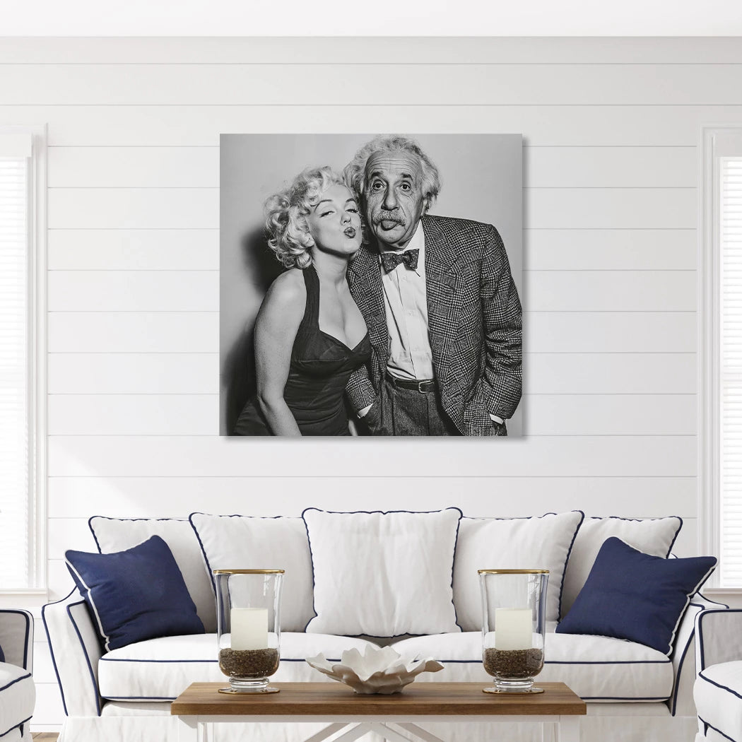 Einstein Monroe Twist Alu Dibond Wandbild