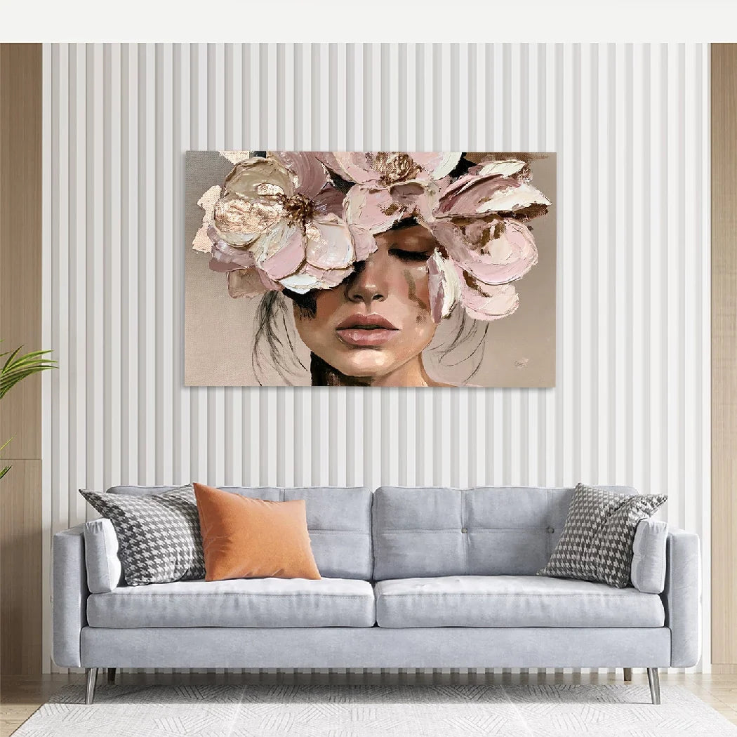 Blütenzauber Rosé AluDibond Wandbild