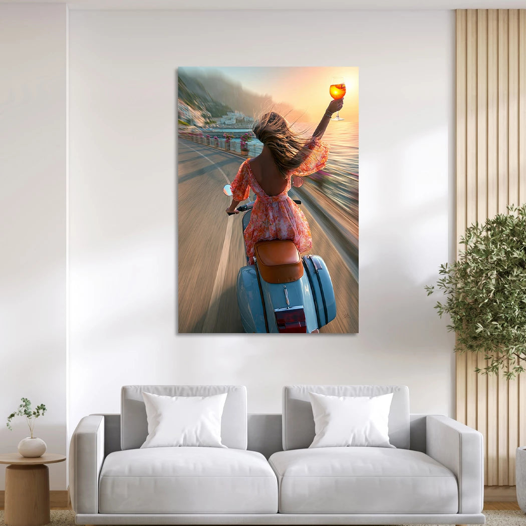 Vespa Summerglam Alu Dibond Wandbild
