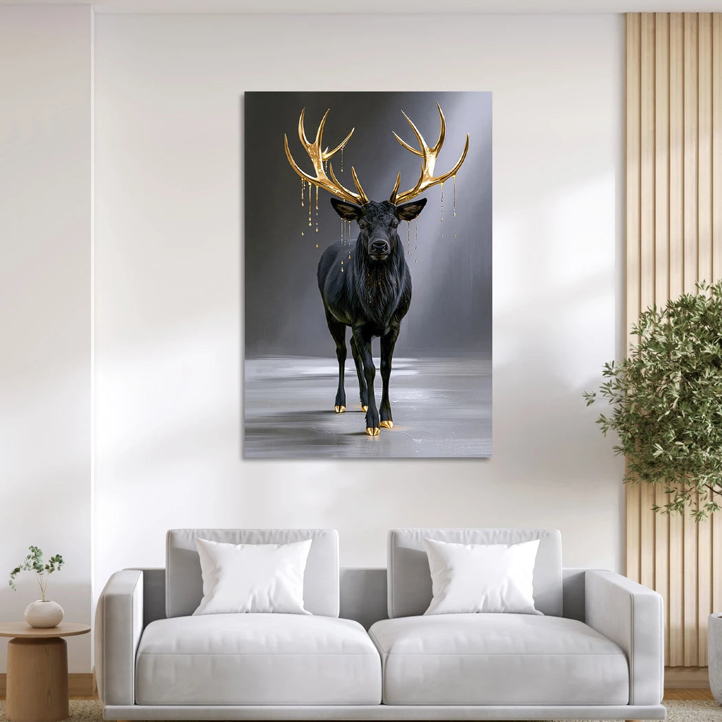 Hirsch Royal Alu Dibond Wandbild