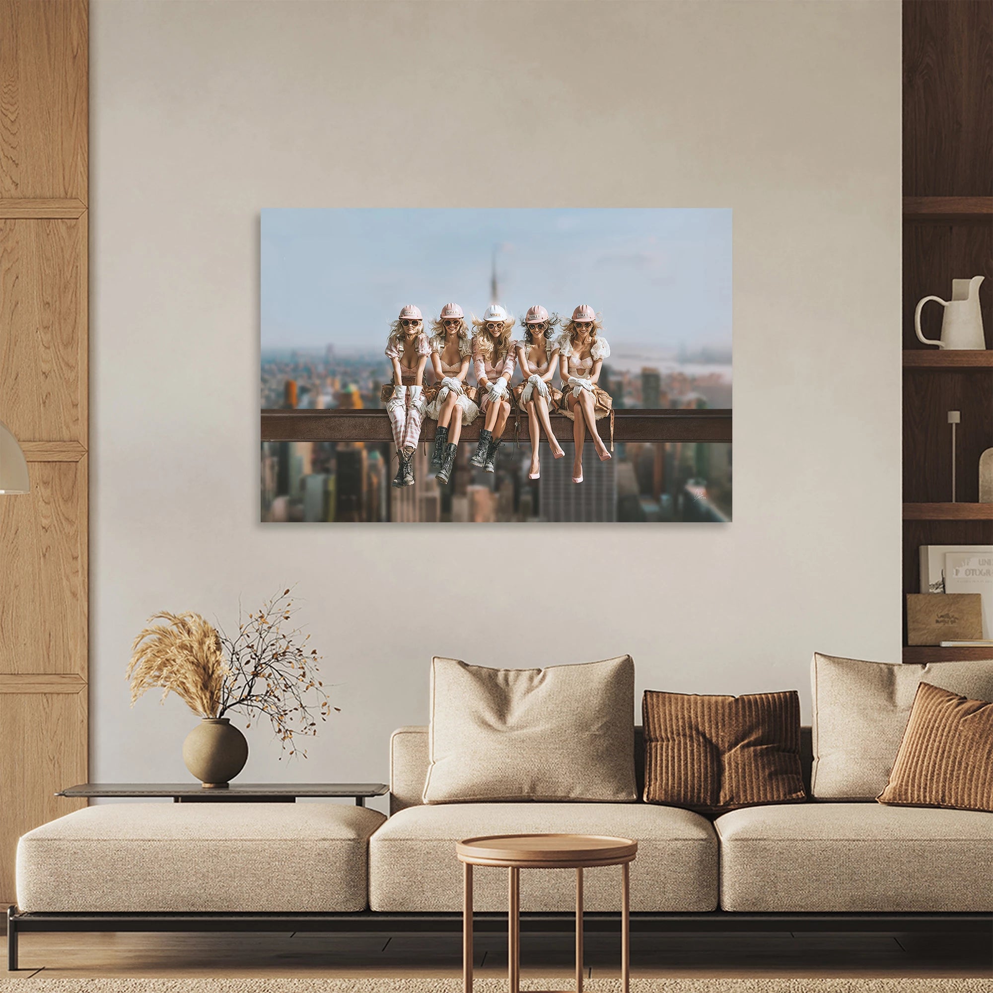 Skyline Queens AluDibond Wandbild