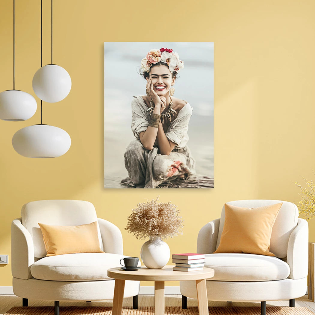 Frida Kahlo Summer Alu Dibond Wandbild