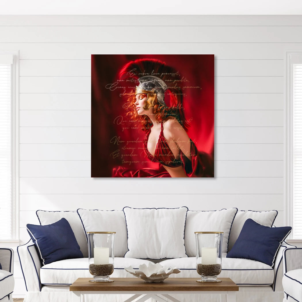 Römische Verführerin Alu Dibond Wandbild