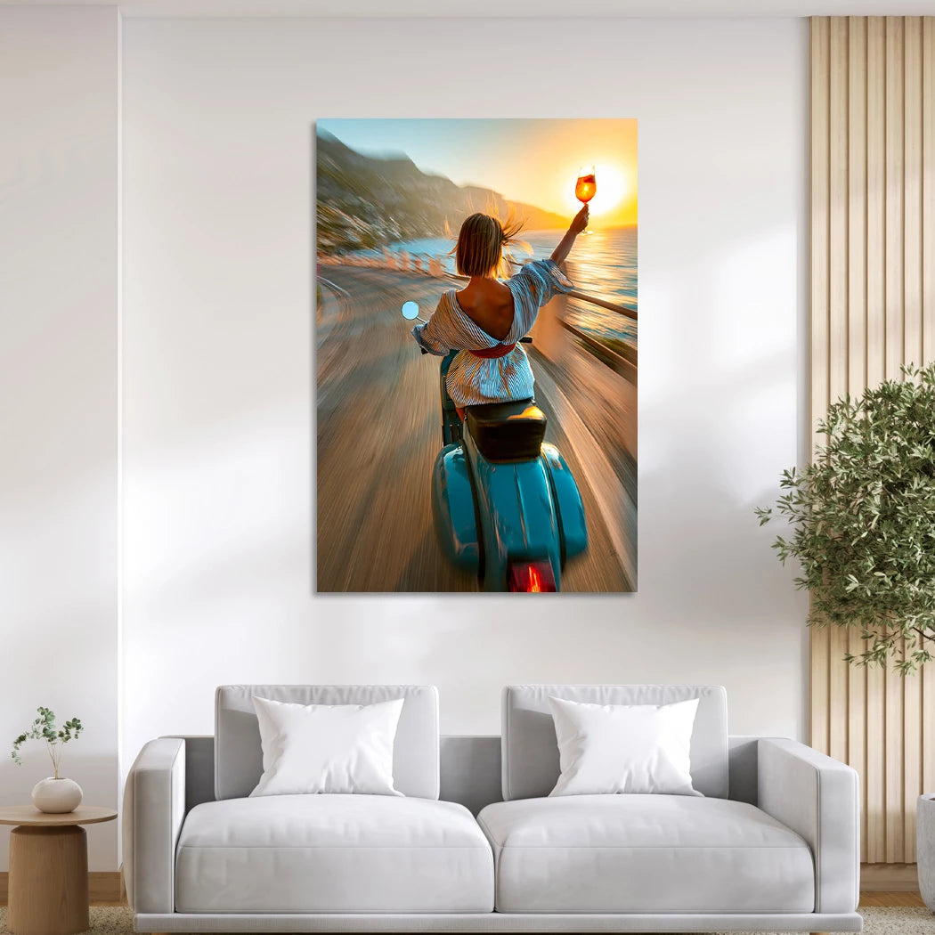 Vespa Dolce Vita Alu Dibond Wandbild