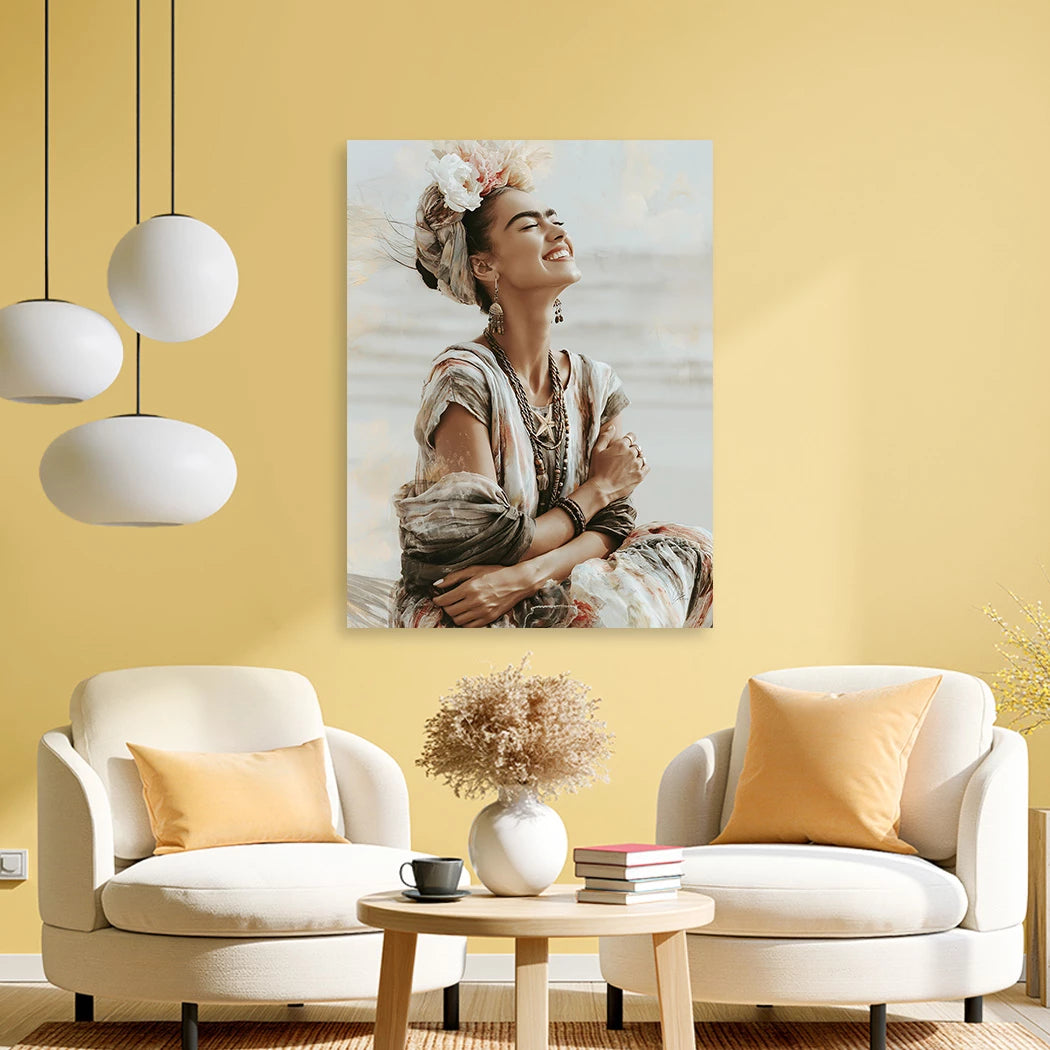 Frida Meeresglück Alu Dibond Wandbild