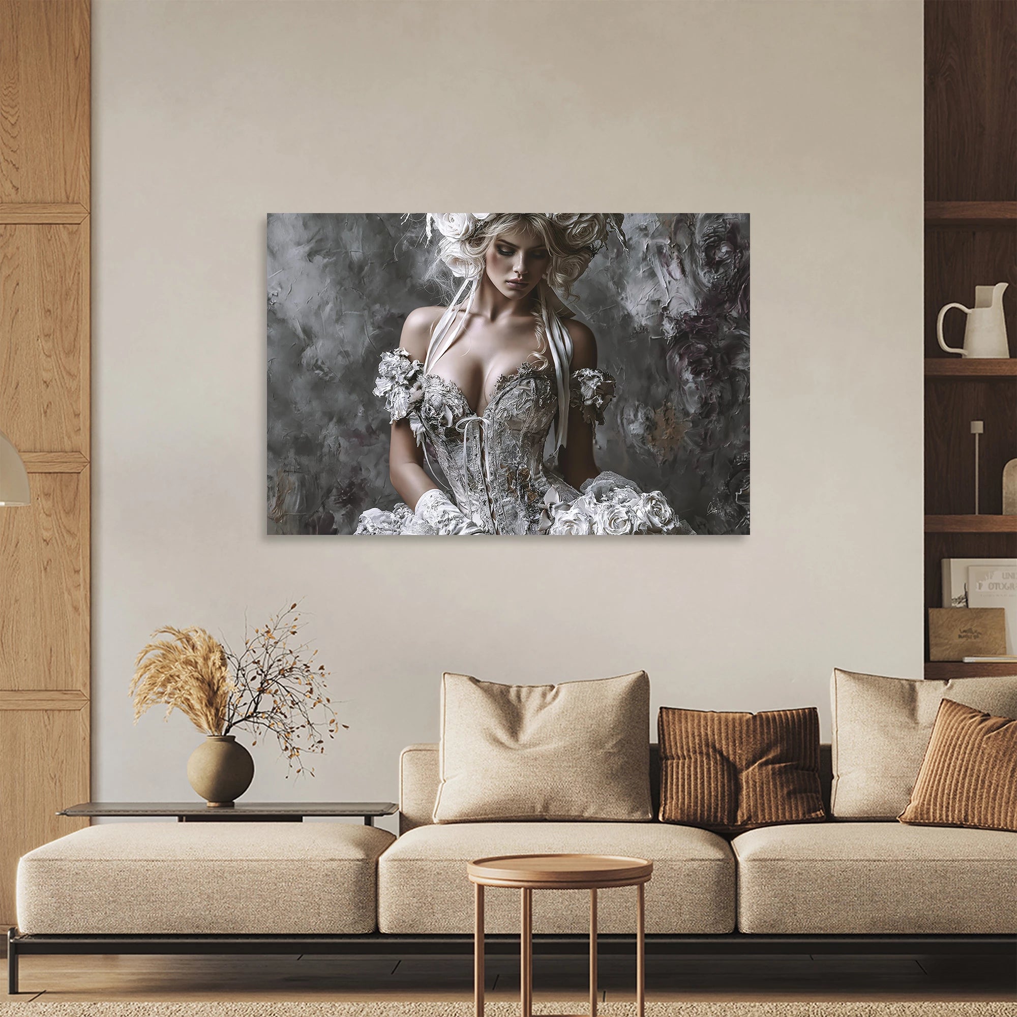 Rosen Couture Leinwand Bild