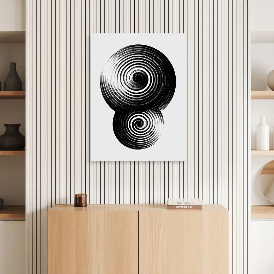 Spiral Harmonie Aluminiumbild gebürstet