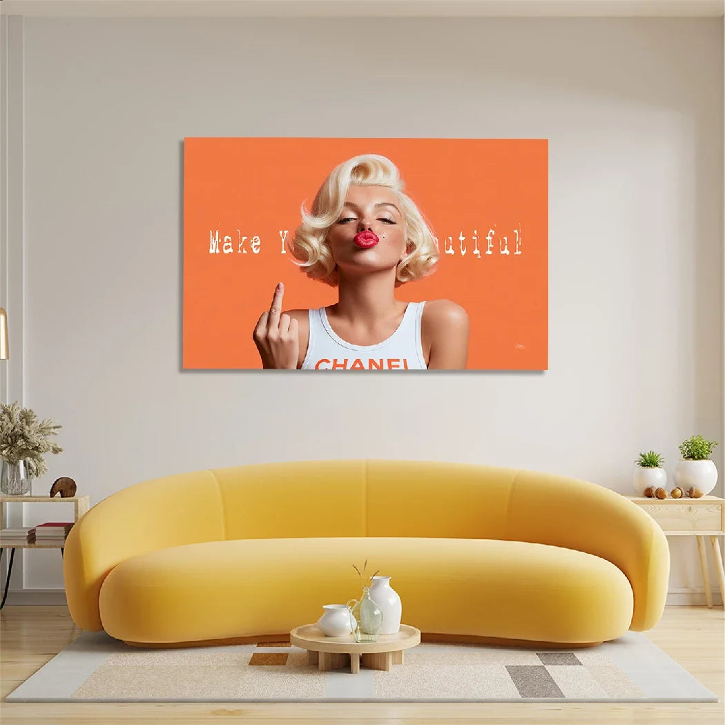 Marilyn Monroe Beautiful Aluminiumbild gebürstet