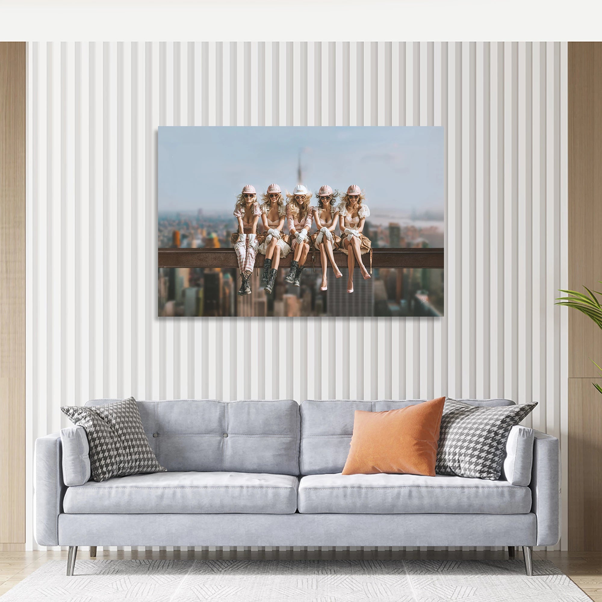 Skyline Queens AluDibond Wandbild