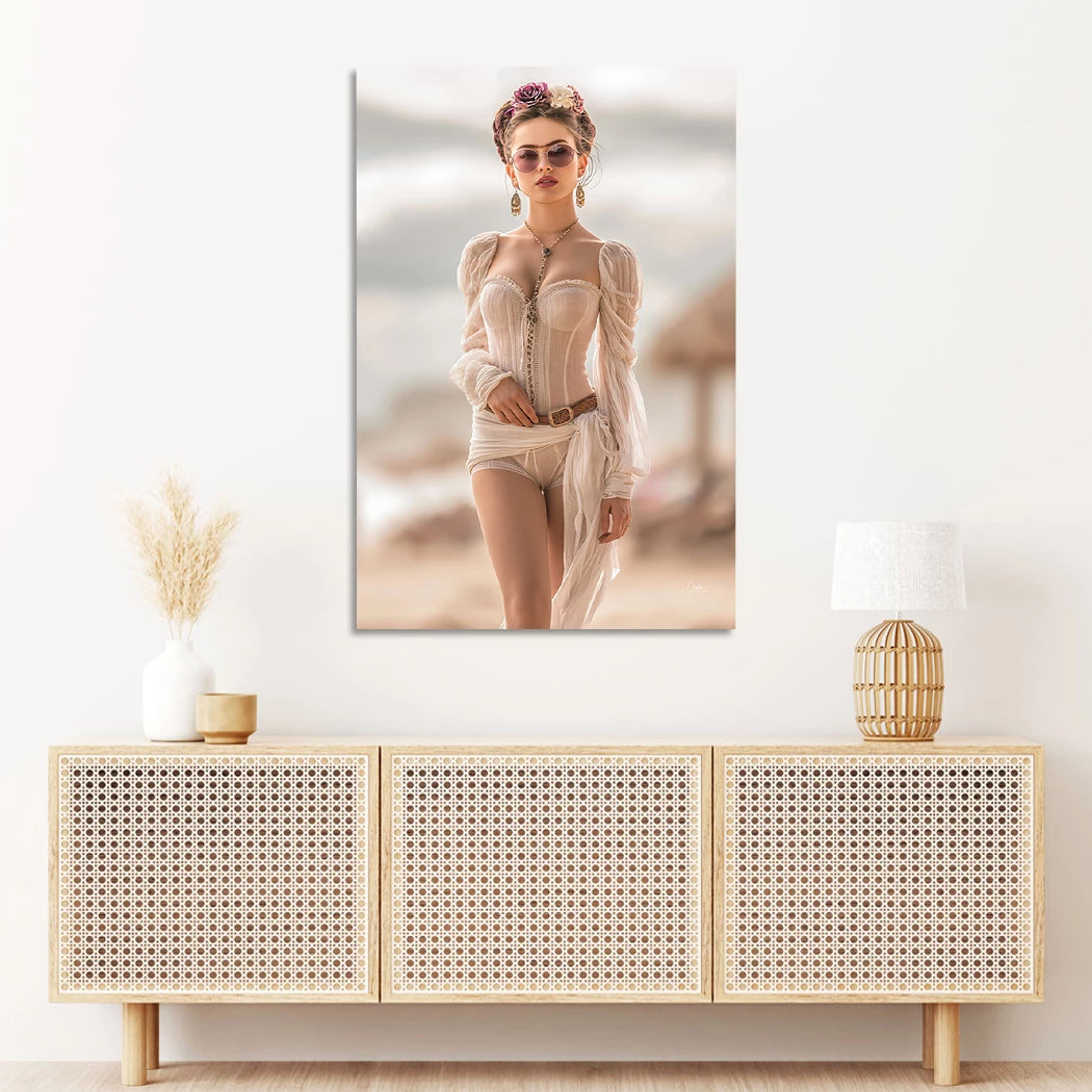 Frida Riviera Aluminiumbild gebürstet
