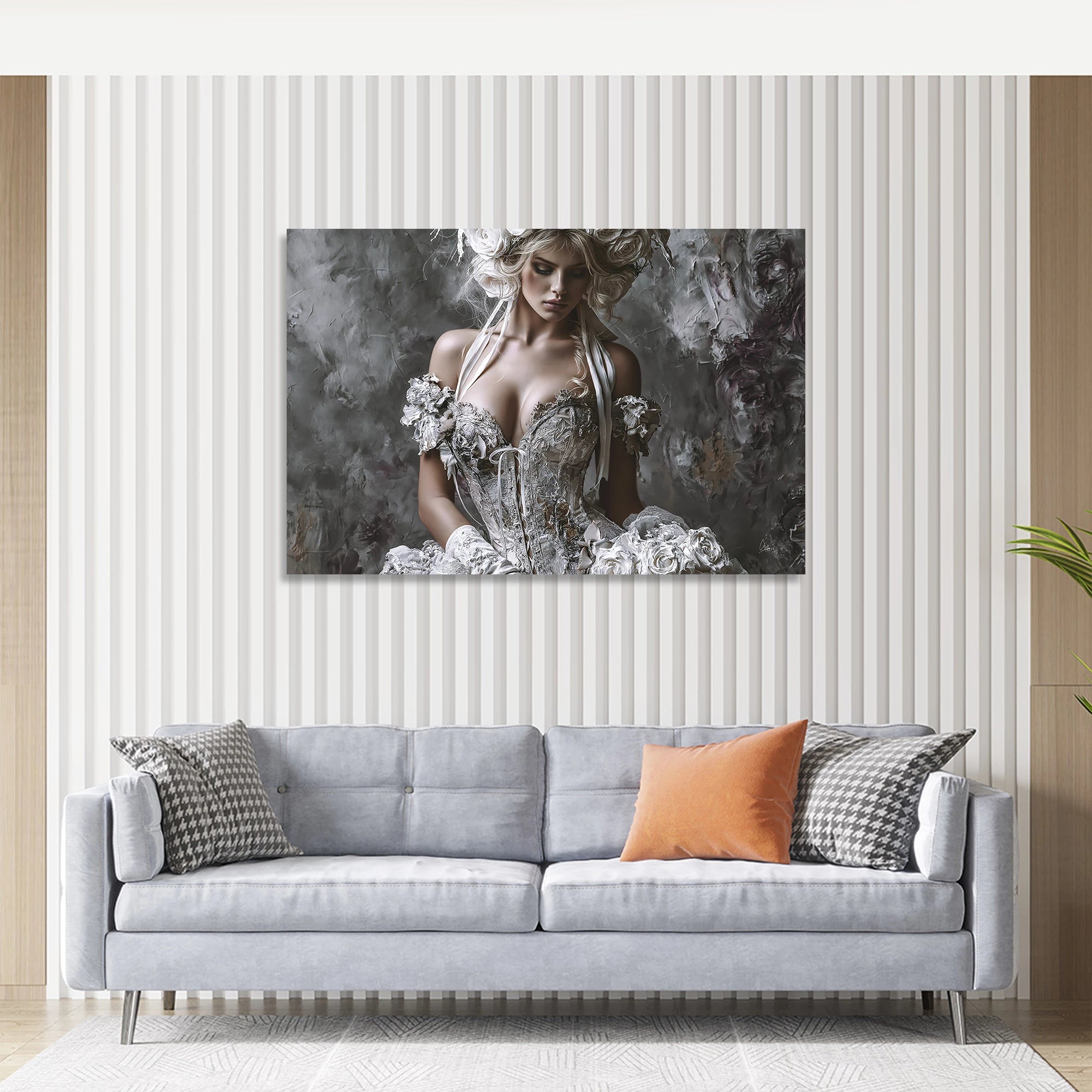 Rosen Couture Leinwand Bild