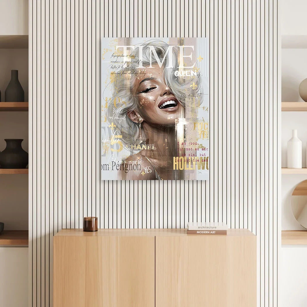 Marilyn Monroe Cover Aluminiumbild gebürstet