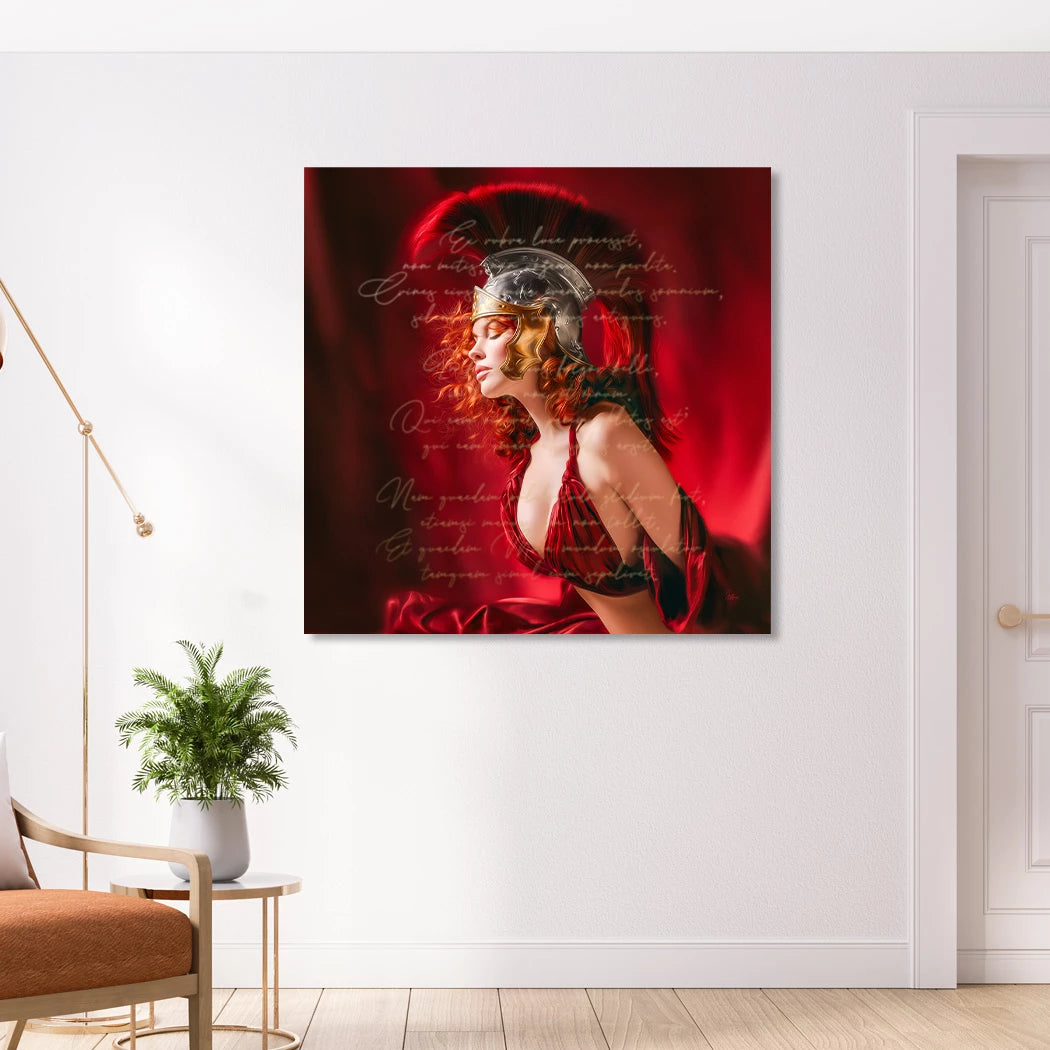 Römische Verführerin Alu Dibond Wandbild