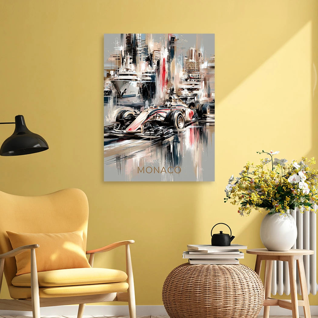 Monaco Formula Aluminiumbild gebürstet