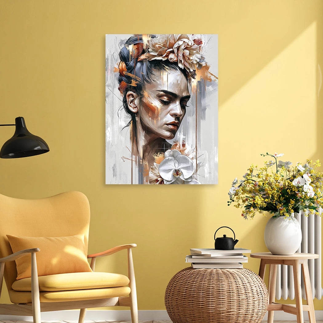 Frida Kahlo Poesie Aluminiumbild gebürstet