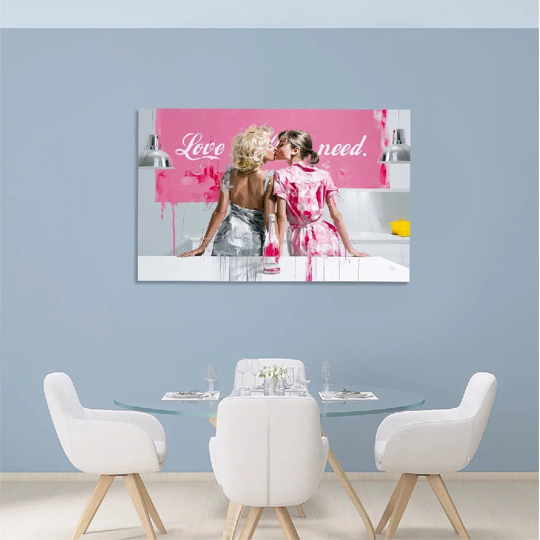 Audrey Hepburn und Marilyn Monroe Aluminiumbild gebürstet