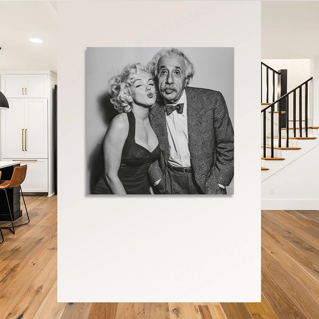 Einstein Monroe Twist Leinwand Bild