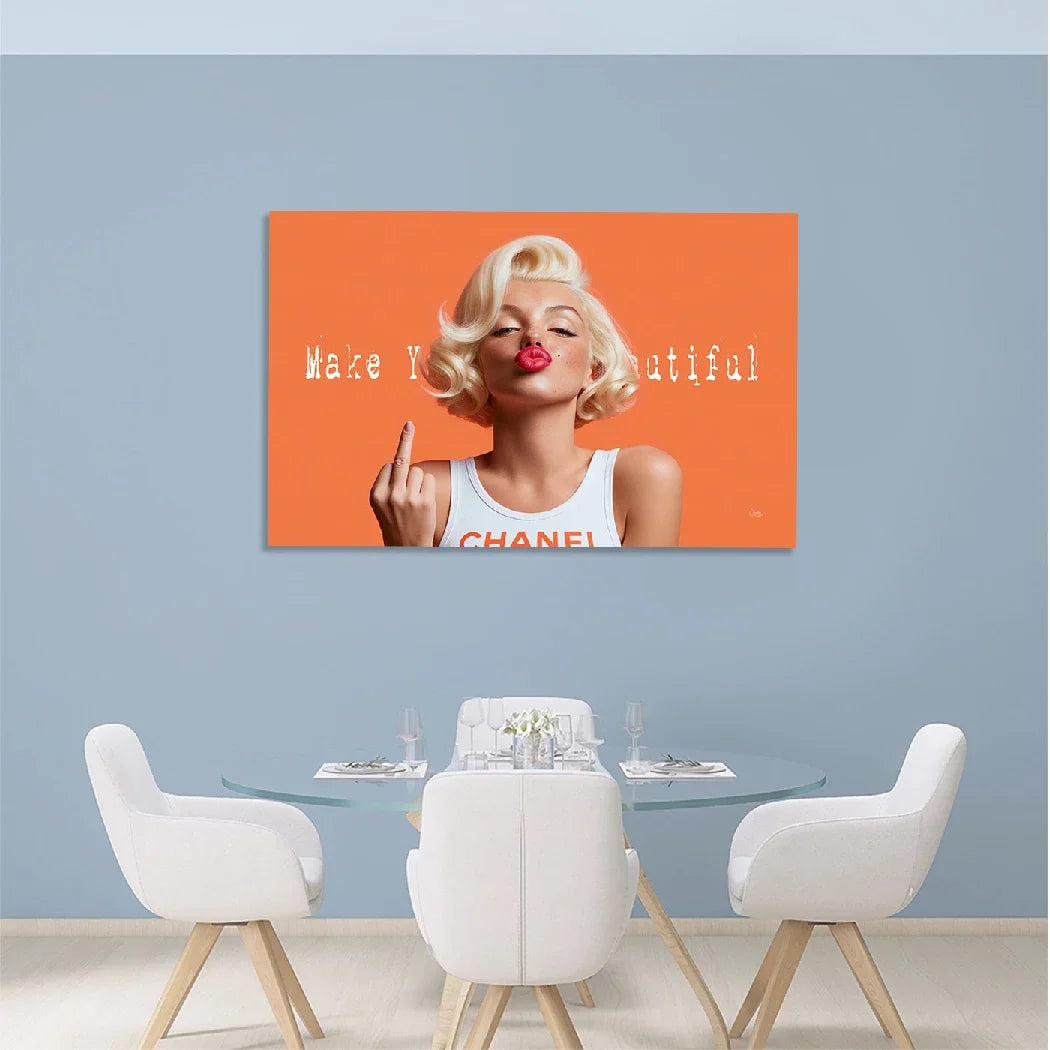 Marilyn Monroe Beautiful Aluminiumbild gebürstet