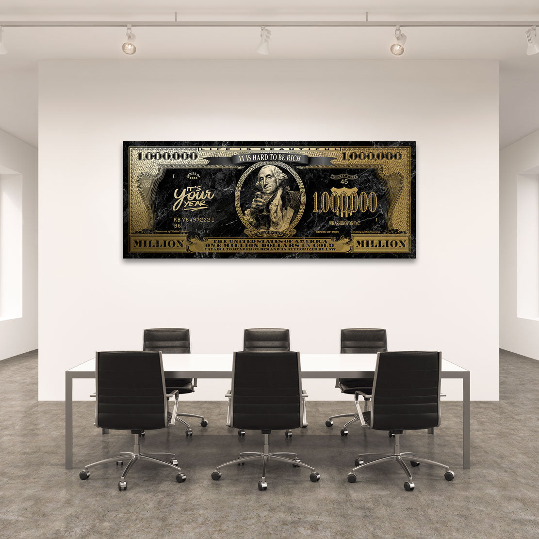 George Washingtons Goldmoment Blattgold Bild kunstgestalten-24