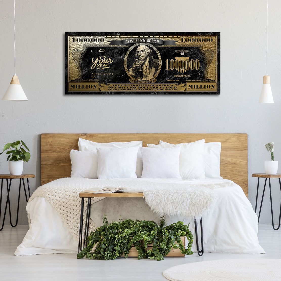 George Washingtons Goldmoment Blattgold Bild kunstgestalten-24