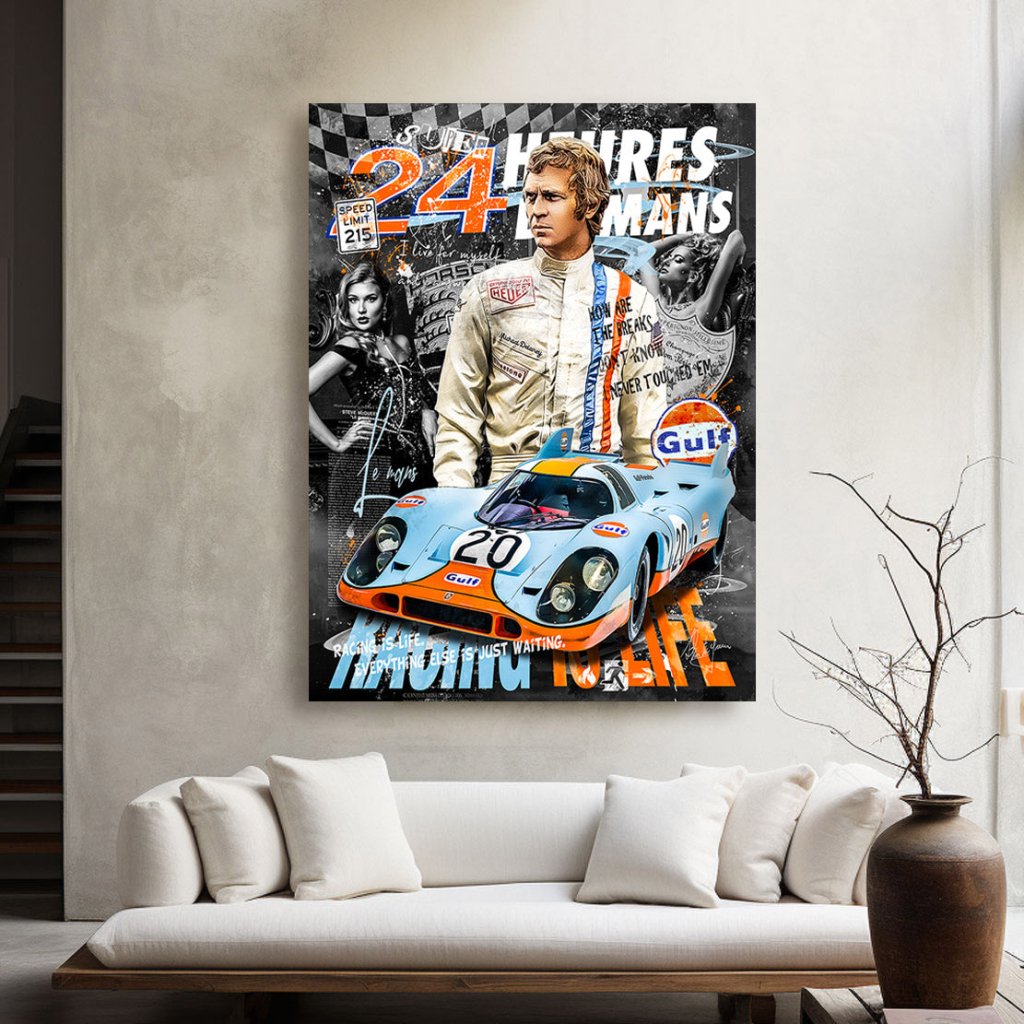 Steve Le Mans Leinwand Bild INGALERIE