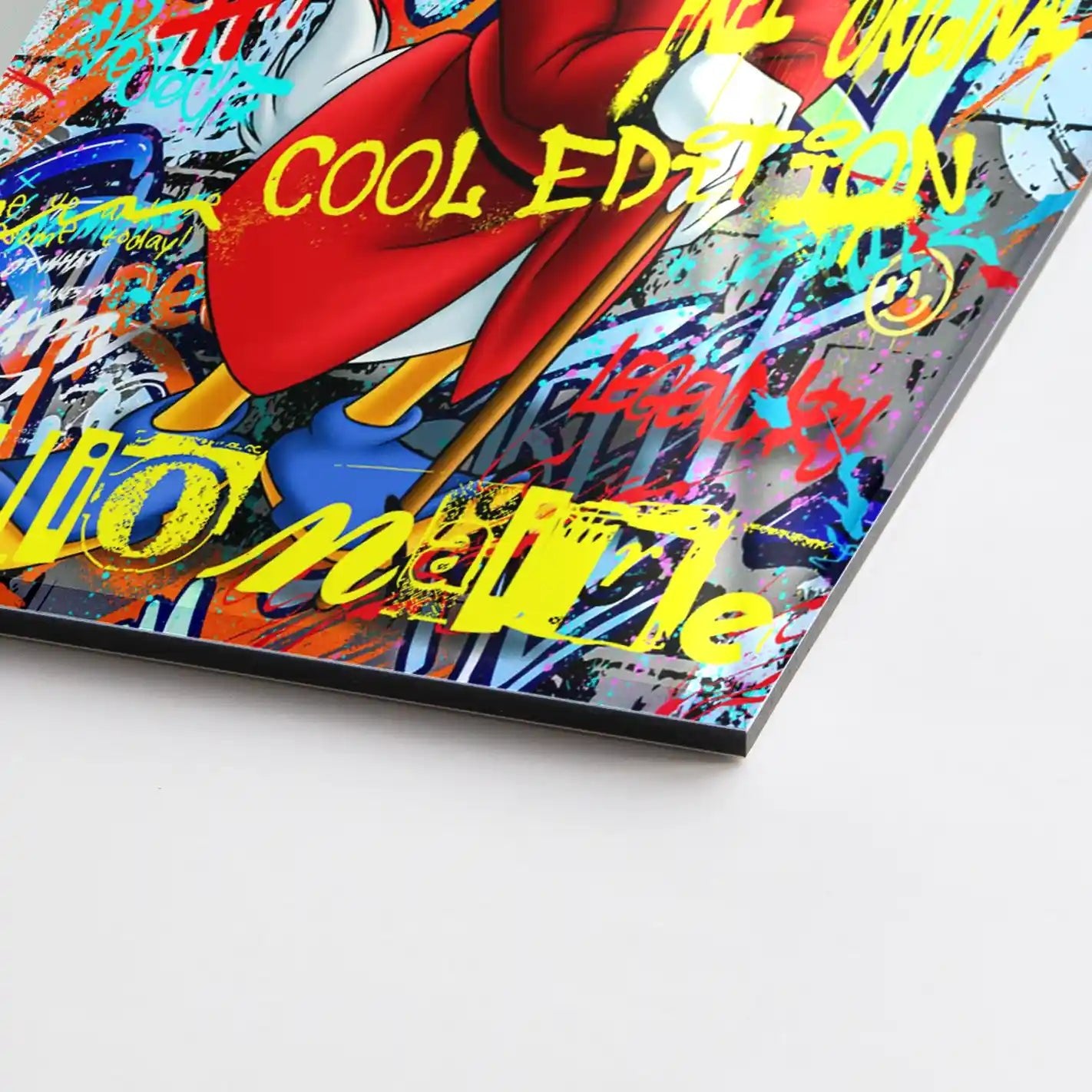 Dagobert Cool Edition Pop Art Aludibond Gebürstet - Alu Dibond Bild Gebürstet