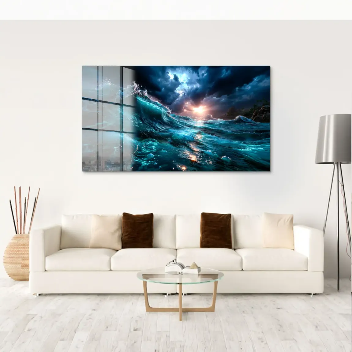 Wildes Meer Acrylglas Bild