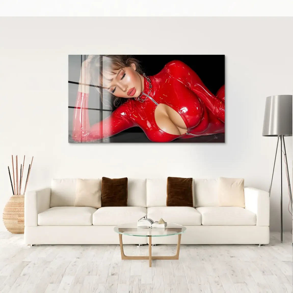 Rote Verführung Acrylglas Bild