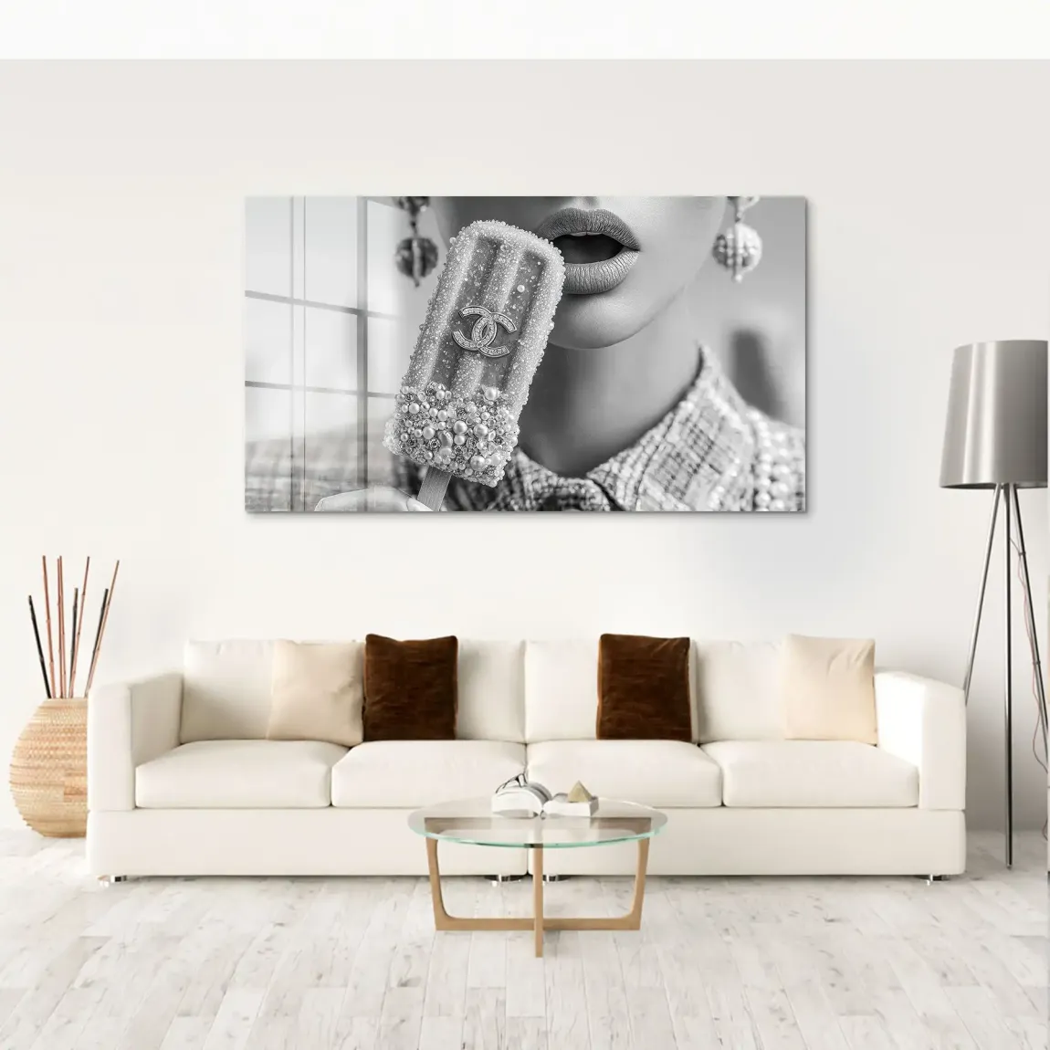 Coco Ice Art Black Edition Acrylglas Bild