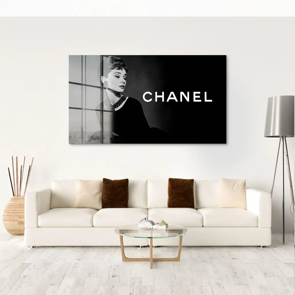 Audrey Noir Elegance Acrylglas Bild