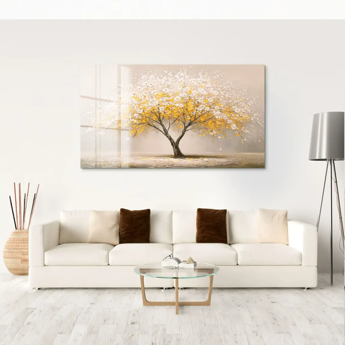 Golden Tree Art Acrylglas Bild
