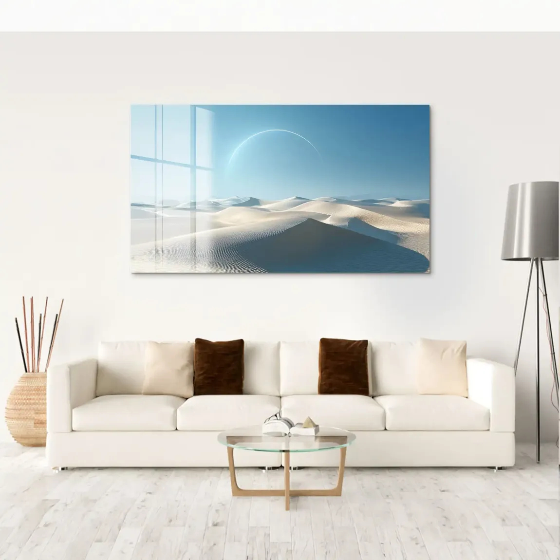 White Desert Acrylglas Bild