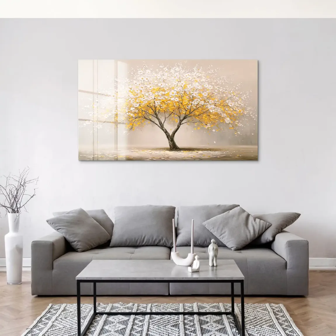 Golden Tree Art Acrylglas Bild