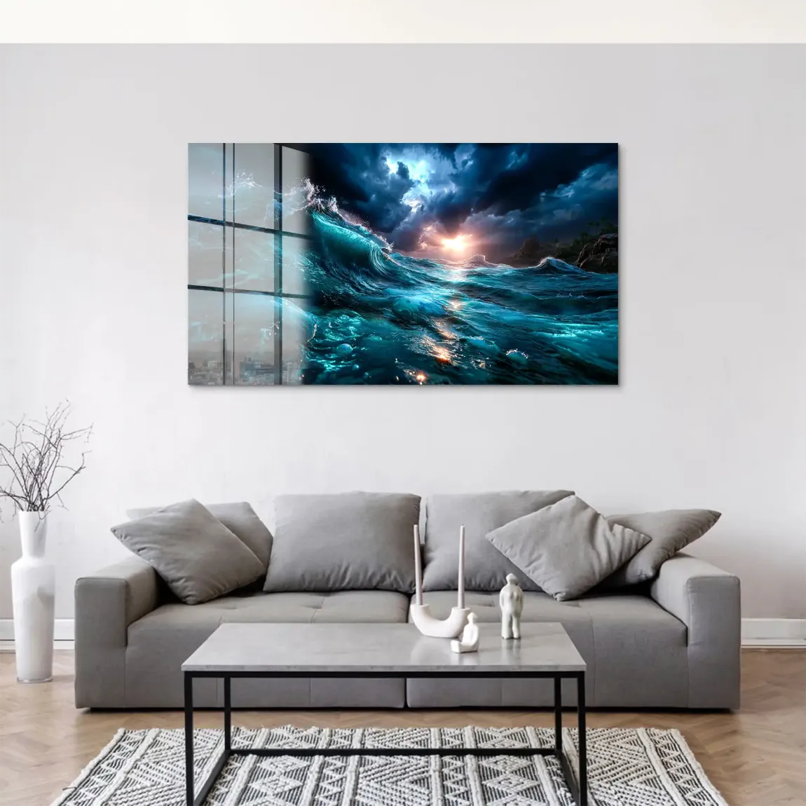 Wildes Meer Acrylglas Bild