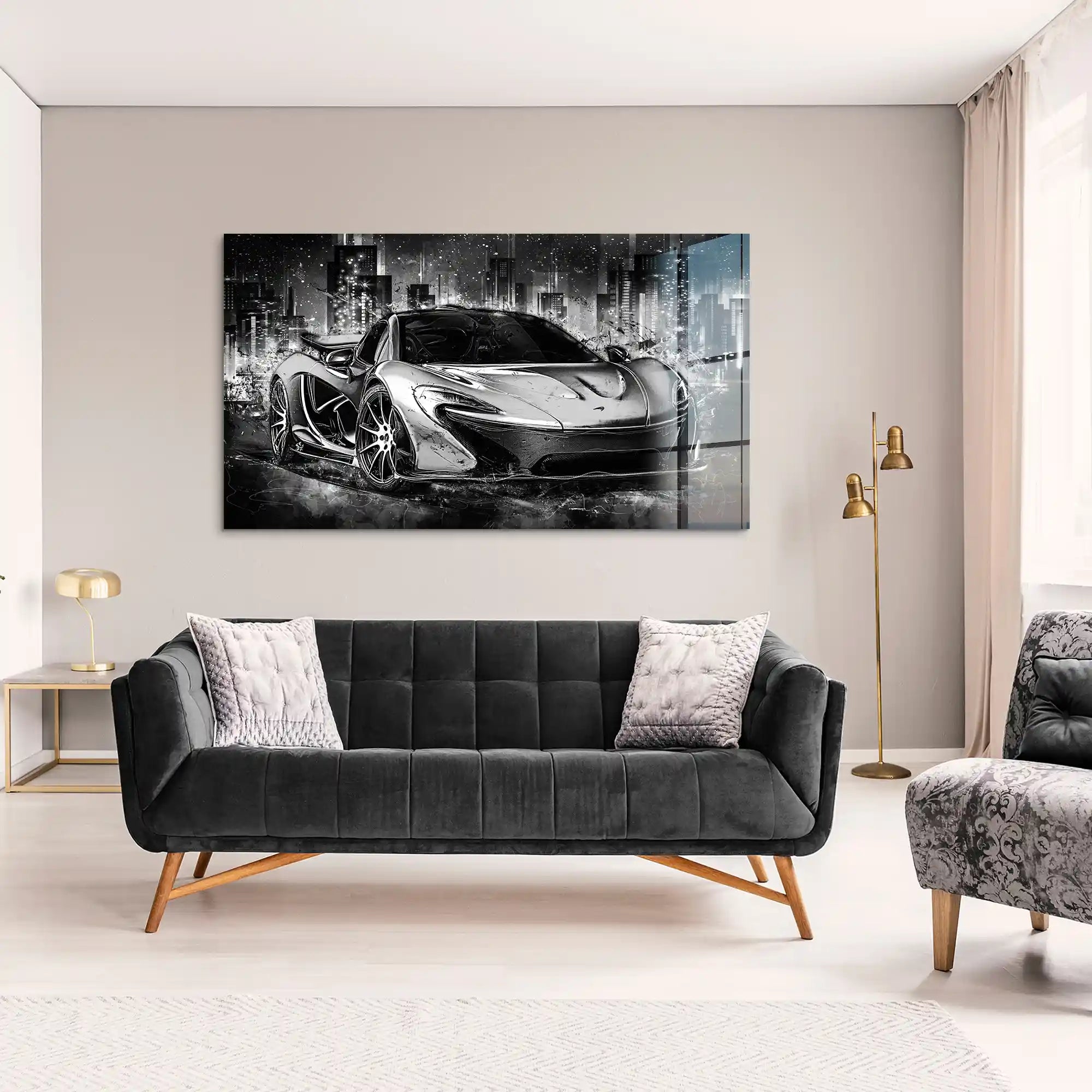 McLaren Abstrakt Black Acrylglas Bild INGALERIE