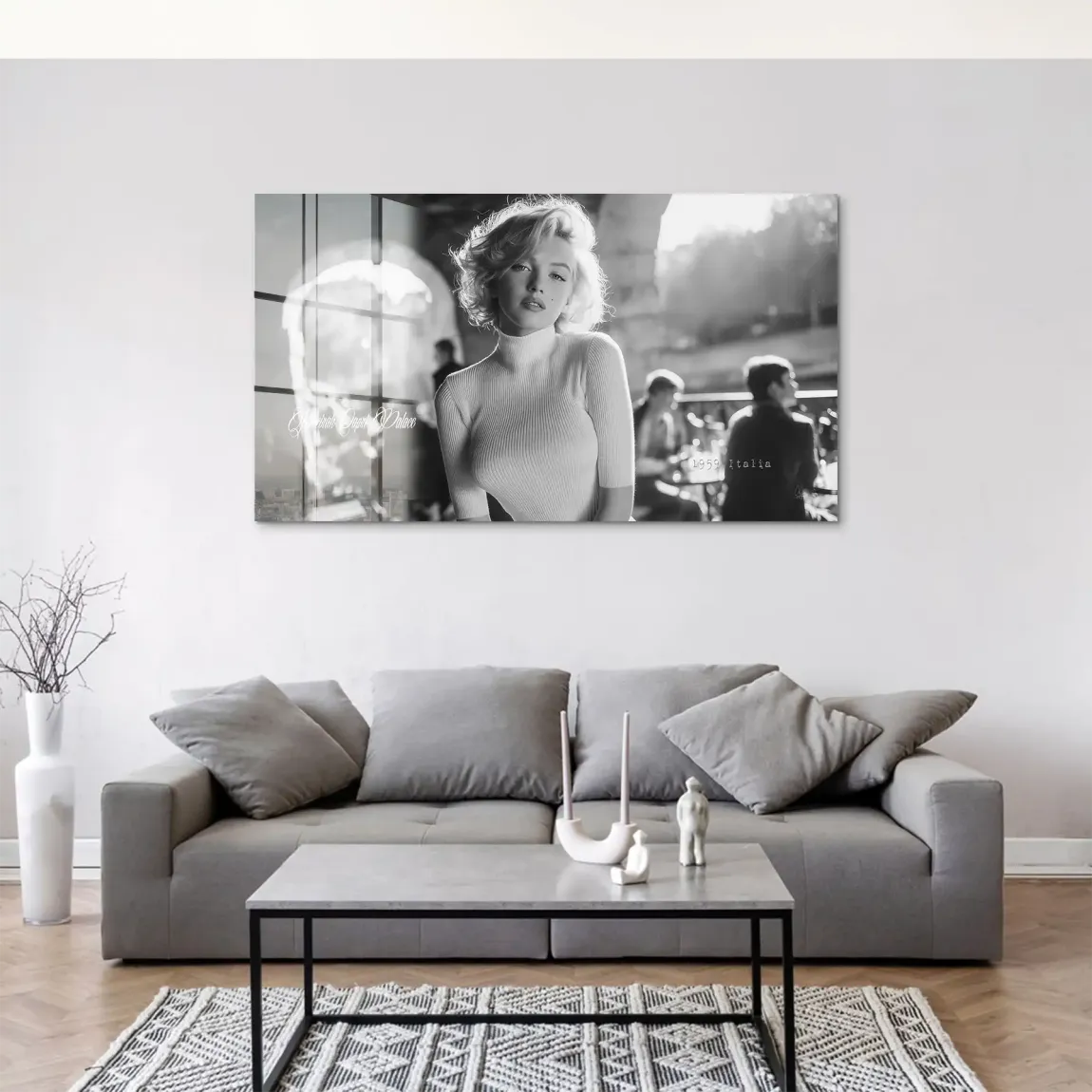 Marilyn Monroe Italia Acrylglasbild