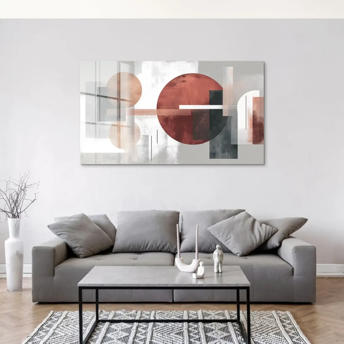 Abstrakte Geometrie Acrylglas Bild